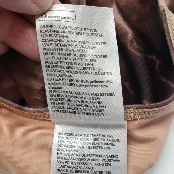 H&M Brown Tie-Dye One Piece Swimsuit - Picture 4 of 4